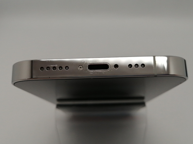 【中古】Apple 国内版 【SIMフリー】 iPhone 14 Pro 128GB シルバー MQ013J/A【広島】保証期間１ヶ月【ランクC】