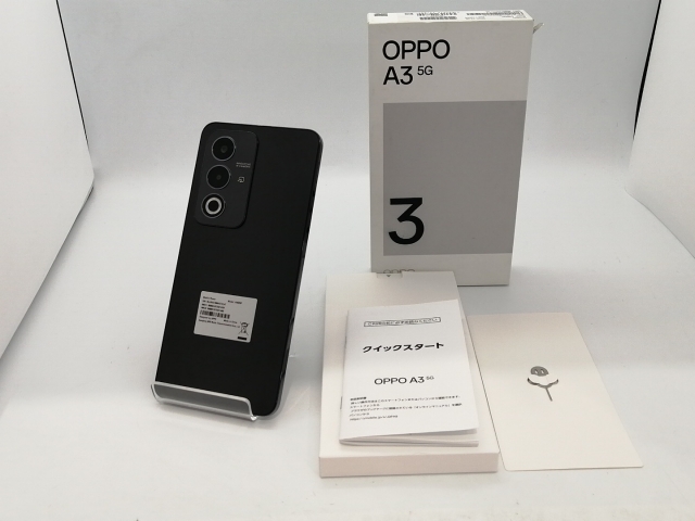 【中古】【赤ロム保証あり】Oppo ymobile 【SIMフリー】 OPPO A3 5G 4GB 128GB ブラック【なんば】保証期間１ヶ月【ランクB】_5