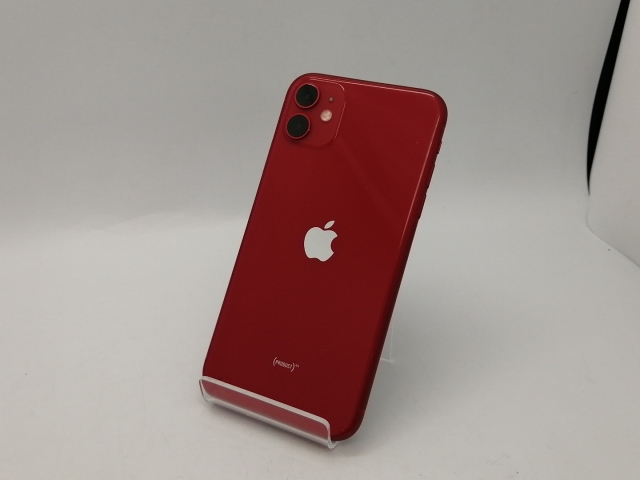 【中古】Apple SoftBank 【SIMロック解除済み】 iPhone 11 128GB (PRODUCT)RED MWM32J/A【広島本通】保証期間１ヶ月【ランクC】