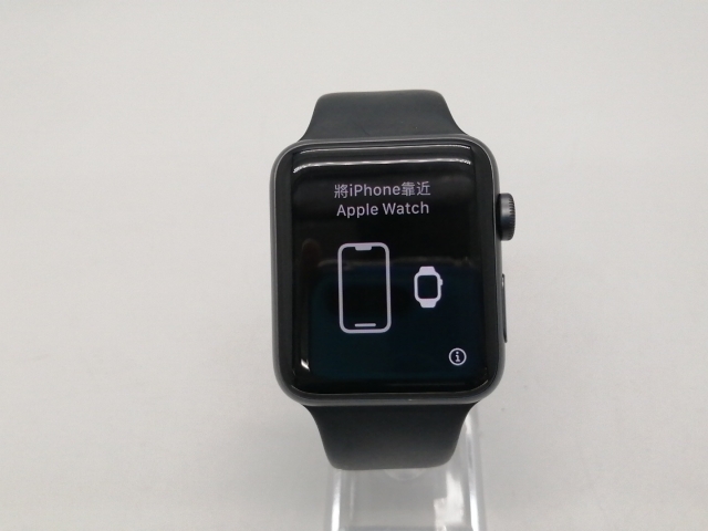【中古】Apple Apple Watch Series3 42mm Cellular スペースグレイアルミニウム/ブラックスポーツバンド MTH22J/A【広島本通】保証期間１ヶ月【ランクB】