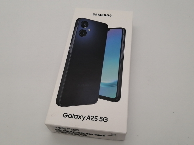 【未使用】SAMSUNG UQmobile 【SIMフリー】 Galaxy A25 5G ブラック 4GB 64GB SCG33【広島本通】保証期間３ヶ月