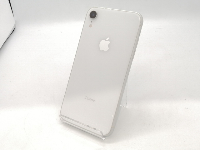 【中古】Apple docomo 【SIMロック解除済み】 iPhone XR 64GB ホワイト MT032J/A【広島本通】保証期間１ヶ月【ランクC】