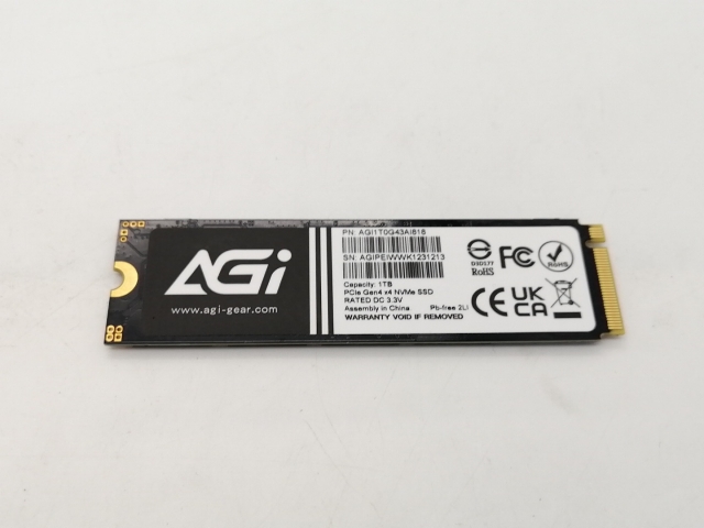 【中古】各社 1TB SSD (M.2 2280/PCIe4.0 NVMe)【広島本通】保証期間１週間