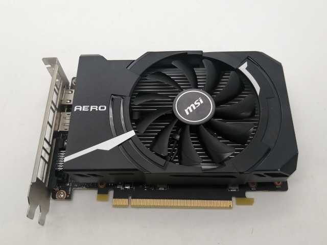 【中古】MSI GeForce GTX 1650 AERO ITX 4G OCV1 GTX1650/4GB(GDDR5)/PCI-E【広島本通】言いはなつ継続期間１週