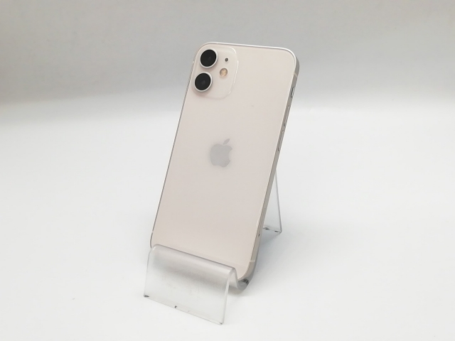 【中古】Apple SoftBank 【SIMロック解除済み】 iPhone 12 mini 64GB ホワイト MGA63J/A【福岡天神】保証期間１ヶ月【ランクB】