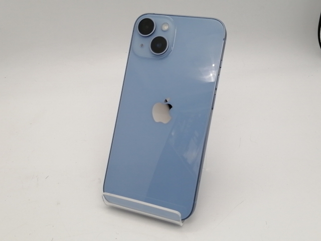 【中古】Apple SoftBank 【SIMフリー】 iPhone 14 256GB ブルー MPWN3J/A【広島本通】保証期間１ヶ月【ランクA】