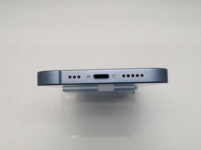 【中古】Apple SoftBank 【SIMフリー】 iPhone 14 256GB ブルー MPWN3J/A【広島本通】保証期間１ヶ月【ランクA】