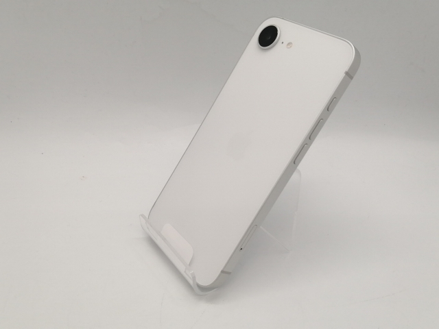 【未使用】Apple au 【SIMフリー】 iPhone 16e 128GB ホワイト MD1R4J/A【アリオ倉敷】保証期間３ヶ月_1
