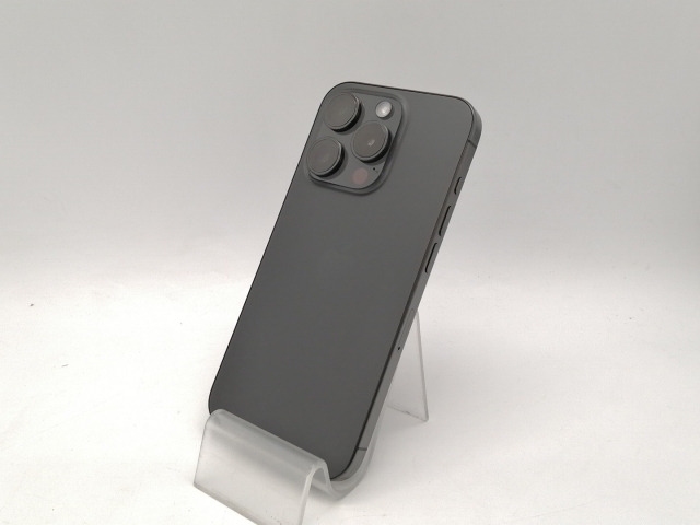 【中古】Apple 国内版 【SIMフリー】 iPhone 15 Pro 128GB ブラックチタニウム MTU73J/A【広島本通】保証期間１ヶ月【ランクB】