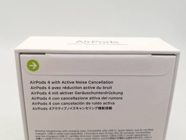 未使用】Apple AirPods 4 アクティブノイズキャンセリング搭載モデル