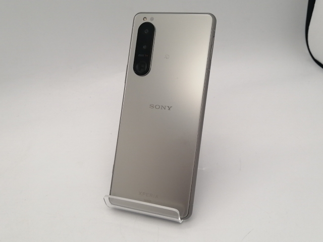 【中古】SONY au 【SIMフリー】 Xperia 5 III フロストシルバー 8GB 128GB SOG05【広島本通】保証期間１ヶ月【ランクB】