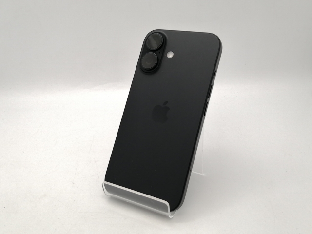 【中古】Apple 国内版 【SIMフリー】 iPhone 16 128GB ブラック MYDQ3J/A【広島本通】保証期間１ヶ月【ランクA】