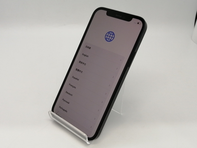 【中古】Apple docomo 【SIMロック解除済み】 iPhone 12 128GB ブラック MGHU3J/A【広島本通】保証期間１ヶ月【ランクB】_1