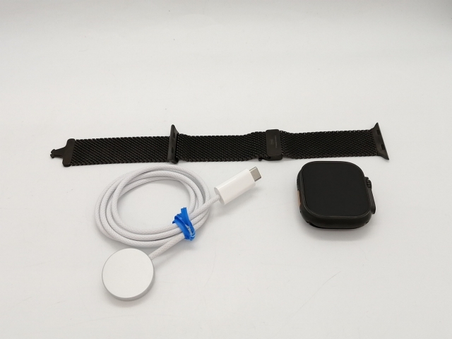 【中古】Apple Apple Watch Ultra3 49mm Cellular ブラックチタニウムケース/ブラックチタニウムミラネーゼループM MF1Q4J/A【広島本通】保証期間１ヶ月【ランクA】_8