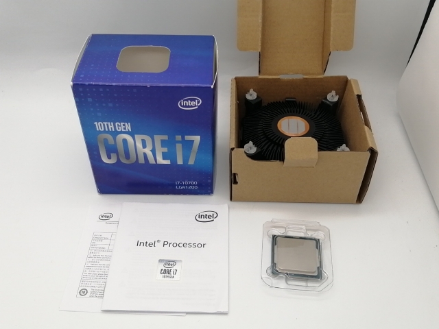 中古】Intel Core i7-10700 (2.9GHz/TB:4.8GHz) BOX LGA1200/8C/16T/L3