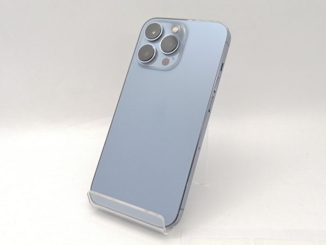 【中古】Apple SoftBank 【SIMフリー】 iPhone 13 Pro 128GB シエラブルー MLUK3J/A【広島本通】保証期間１ヶ月【ランクB】