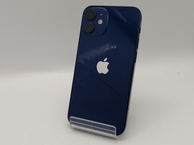 【中古】Apple SoftBank 【SIMロック解除済み】 iPhone 12 mini 128GB ブルー MGDP3J/A【大須アメ横】保証期間１ヶ月【ランクC】