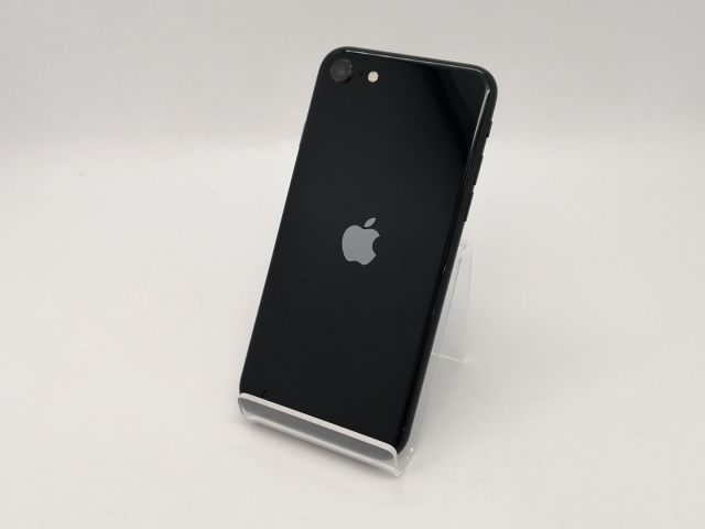 【中古】Apple au 【SIMフリー】 iPhone SE（第3世代） 64GB ミッドナイト MMYC3J/A【広島本通】保証期間１ヶ月【ランクC】