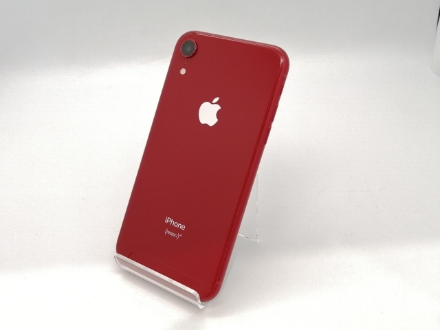 【中古】Apple SoftBank 【SIMロック解除済み】 iPhone XR 64GB (PRODUCT)RED MT062J/A【広島本通】保証期間１ヶ月【ランクB】