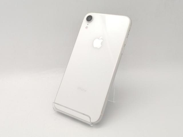 【中古】Apple SoftBank 【SIMロック解除済み】 iPhone XR 64GB ホワイト MT032J/A【広島本通】保証期間１ヶ月【ランクC】