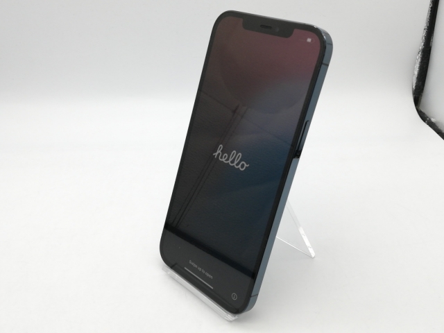 【中古】Apple SoftBank 【SIMロック解除済み】 iPhone 12 Pro Max 256GB パシフィックブルー MGD23J/A【鹿児島中町】保証期間１ヶ月【ランクC】