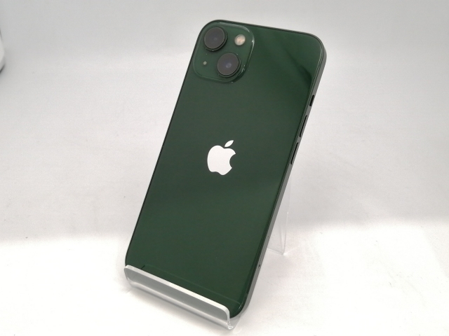 【中古】Apple au 【SIMフリー】 iPhone 13 128GB グリーン MNGG3J/A【広島本通】保証期間１ヶ月【ランクB】