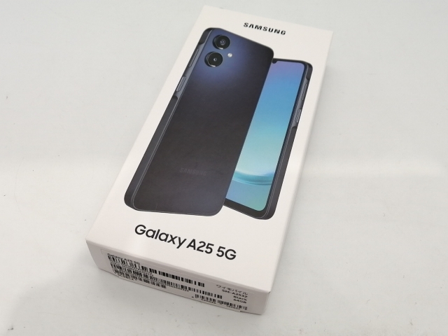 【未使用】SAMSUNG ymobile 【SIMフリー】 Galaxy A25 5G ブラック 4GB 64GB SCSBC2【広島本通】保証期間３ヶ月