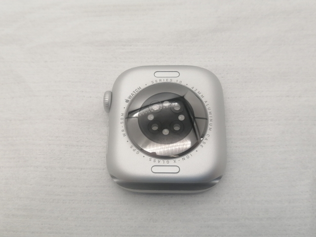 【中古】Apple Apple Watch Series10 42mm GPS シルバーアルミニウムケース/デニムスポーツバンド (S/M) MWWA3J/A【広島本通】保証期間１ヶ月【ランクB】_1