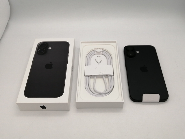 【未使用】Apple 国内版 【SIMフリー】 iPhone 16 128GB ブラック MYDQ3J/A【三宮駅前】保証期間３ヶ月_3