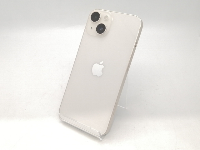【中古】Apple SoftBank 【SIMフリー】 iPhone 14 128GB スターライト MPUQ3J/A【広島本通】保証期間１ヶ月【ランクA】