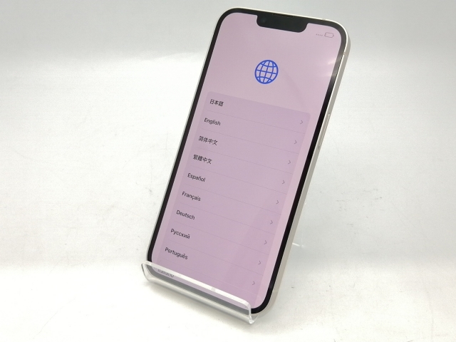 【中古】Apple SoftBank 【SIMフリー】 iPhone 14 128GB スターライト MPUQ3J/A【広島本通】保証期間１ヶ月【ランクA】_1