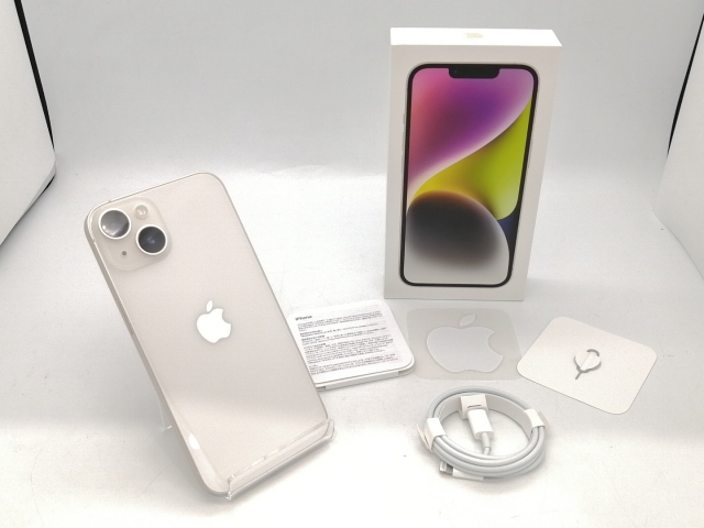 【中古】Apple SoftBank 【SIMフリー】 iPhone 14 128GB スターライト MPUQ3J/A【広島本通】保証期間１ヶ月【ランクA】_9