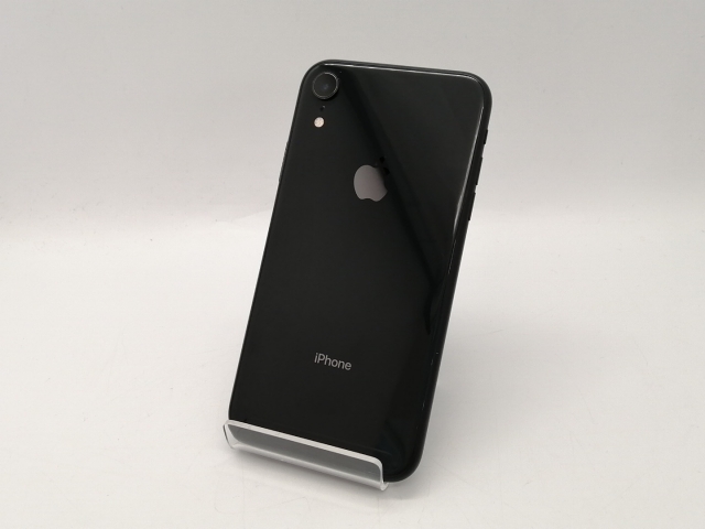 【中古】Apple SoftBank 【SIMロック解除済み】 iPhone XR 128GB ブラック MT0G2J/A【広島本通】保証期間１ヶ月【ランクB】