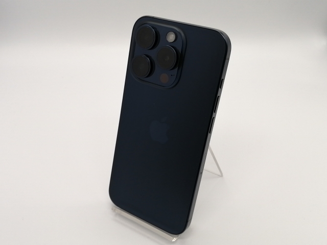 【中古】Apple 国内版 【SIMフリー】 iPhone 15 Pro 1TB ブルーチタニウム MTUU3J/A【小倉駅前】保証期間１ヶ月【ランクB】