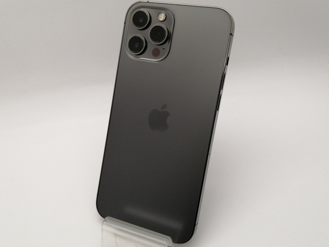 【中古】Apple SoftBank 【SIMロック解除済み】 iPhone 12 Pro Max 256GB グラファイト MGCY3J/A【大須2】保証期間１ヶ月【ランクC】