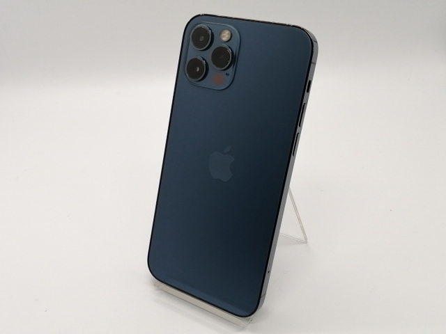 【中古】Apple 国内版 【SIMフリー】 iPhone 12 Pro 128GB パシフィックブルー MGM83J/A【小倉駅前】保証期間１ヶ月【ランクC】