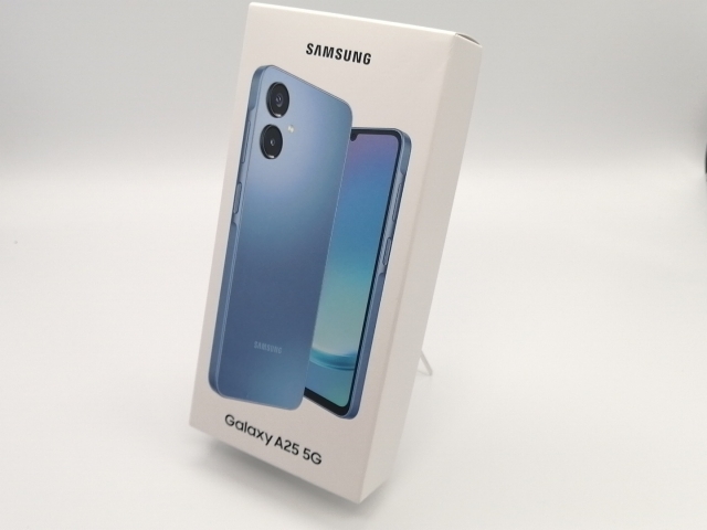 【未使用】SAMSUNG au 【SIMフリー】 Galaxy A25 5G ブルー 4GB 64GB SCG33【小倉駅前】保証期間３ヶ月
