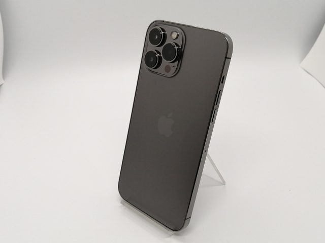 【中古】Apple 国内版 【SIMフリー】 iPhone 13 Pro Max 128GB グラファイト MLJ43J/A【小倉駅前】保証期間１ヶ月【ランクB】
