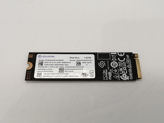 【中古】各社 1TB SSD (M.2 2280/PCIe4.0 NVMe)【小倉駅前】保証期間１週間_1