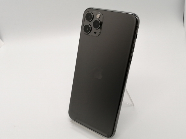 【中古】Apple SoftBank 【SIMロック解除済み】 iPhone 11 Pro Max 64GB スペースグレイ MWHD2J/A【小倉駅前】保証期間１ヶ月【ランクB】