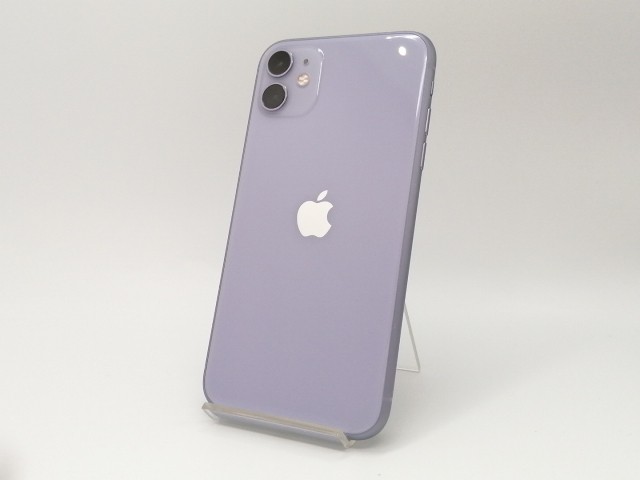 【中古】Apple au 【SIMロック解除済み】 iPhone 11 64GB パープル MWLX2J/A【小倉駅前】保証期間１ヶ月【ランクB】