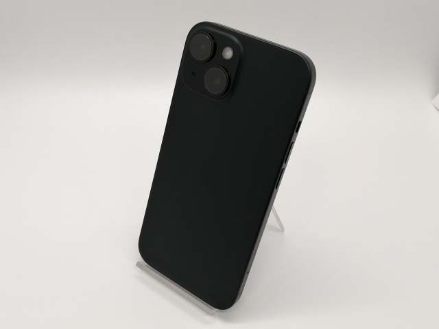 【中古】Apple 楽天モバイル 【SIMフリー】 iPhone 15 128GB ブラック MTMH3J/A【小倉駅前】保証期間１ヶ月【ランクC】