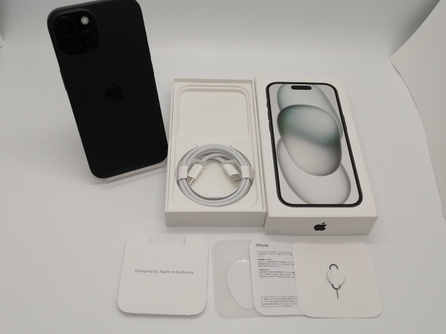【中古】Apple 楽天モバイル 【SIMフリー】 iPhone 15 128GB ブラック MTMH3J/A【小倉駅前】保証期間１ヶ月【ランクC】_7