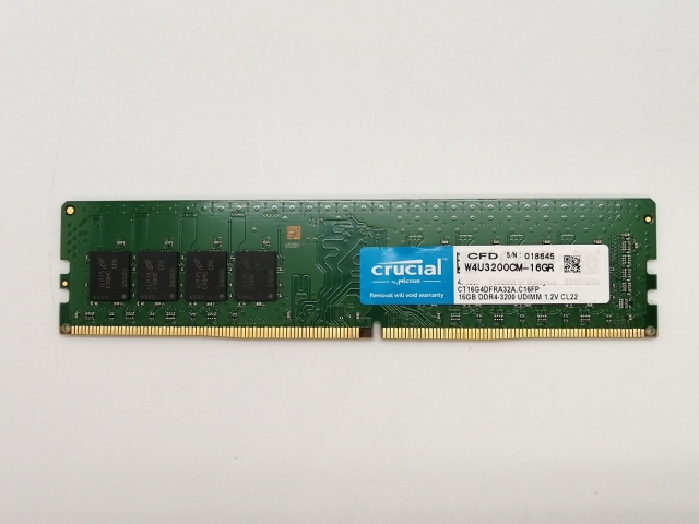 【中古】DDR4 16GB PC4-25600(DDR4-3200)【デスクトップPC用】【小倉駅前】保証期間１週間