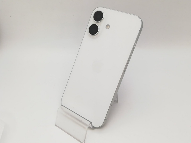 【中古】Apple docomo 【SIMフリー】 iPhone 16 128GB ホワイト MYDR3J/A【三宮センター】保証期間１ヶ月【ランクB】