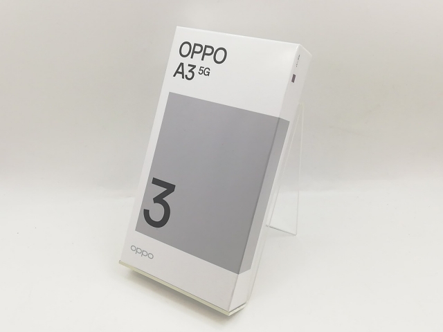 未使用】Oppo ymobile 【SIMフリー】 OPPO A3 5G 4GB 128GB パープル