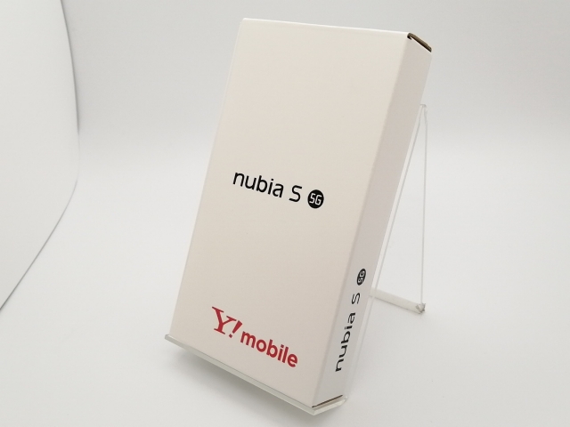 【未使用】【赤ロム保証あり】ZTE ymobile 【SIMフリー】 nubia S 5G 4GB 128GB ブラック A403ZT【三宮センター】保証期間３ヶ月