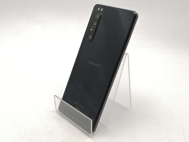 【中古】SONY docomo 【SIMロック解除済み】 Xperia 1 II ブラック 8GB 128GB SO-51A【ECセンター】保証期間１ヶ月【ランクB】