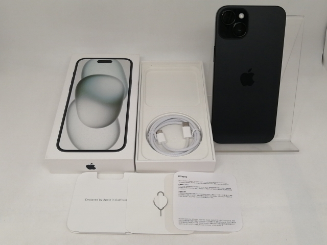 【中古】Apple 国内版 【SIMフリー】 iPhone 15 Plus 128GB ブラック MU083J/A【日本橋3】保証期間１ヶ月【ランクA】_7