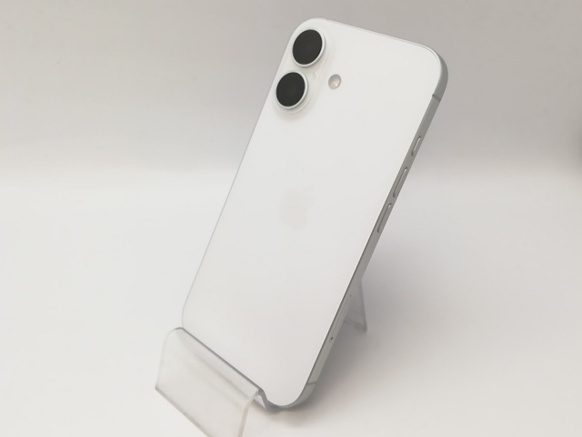 【中古】Apple 国内版 【SIMフリー】 iPhone 16 256GB ホワイト MYDX3J/A【アリオ倉敷】保証期間１ヶ月【ランクA】